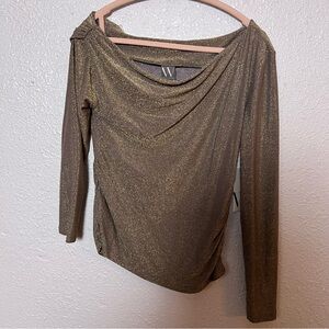 Worthington Gold Shimmer Blouse